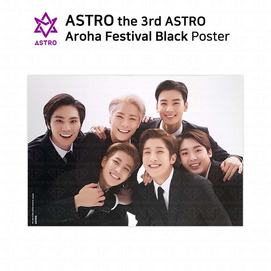 ASTRO AAF 3RD AROHA Festival Black POSTER – Each Member KPOP Moonbin Eunwoo MJ