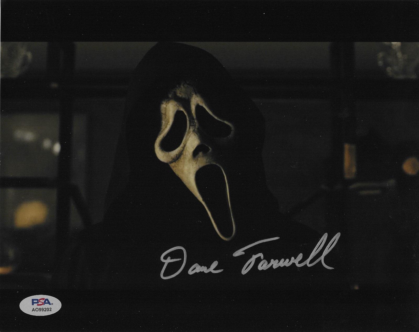Dane Farwell PSA/DNA Signed 8×10 Photo Autographed Scream Ghostface 02