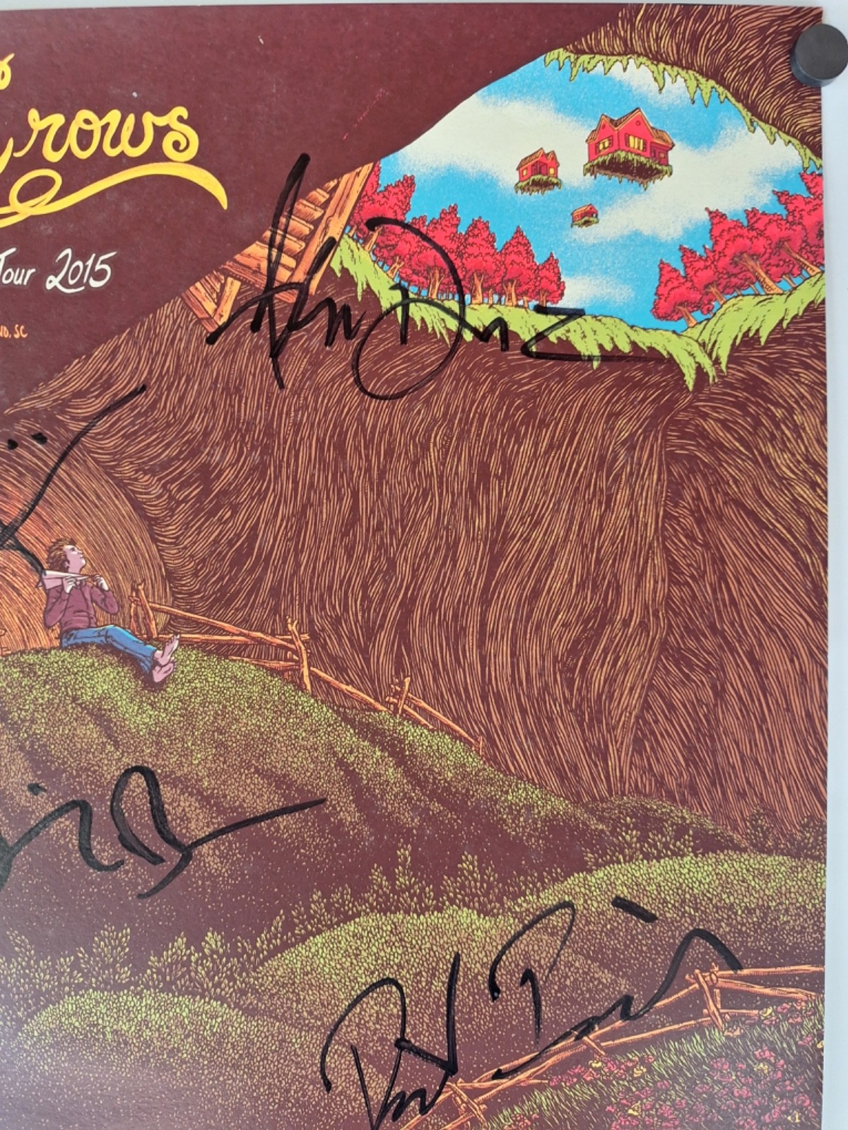 COUNTING CROWS CONCERT POSTER Somewhere Under Wonderland USA TOUR 2015 SIGNED!