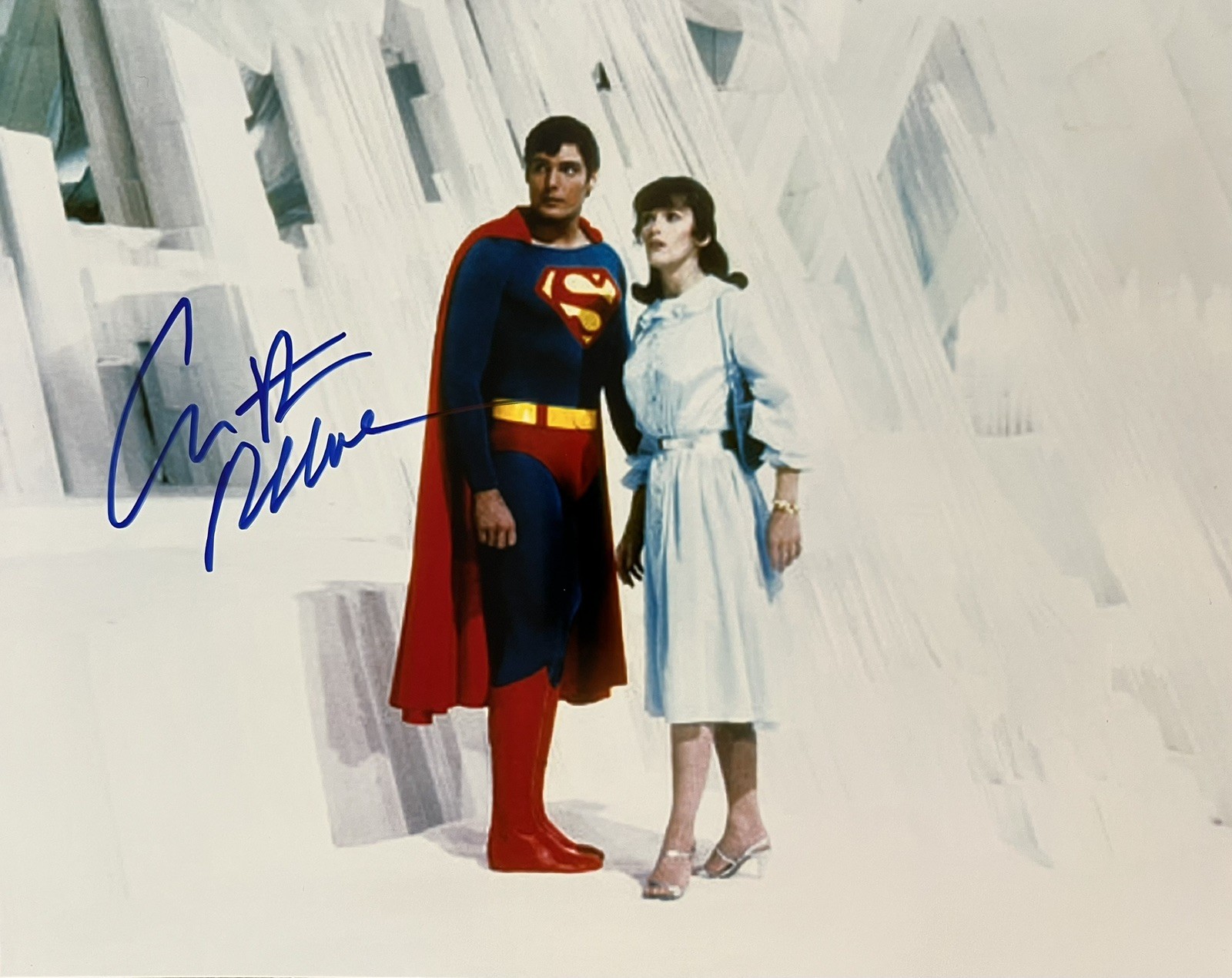 Christopher Reeve Signed Photo with COA Autograph Superman Clark Kent Kryptonite