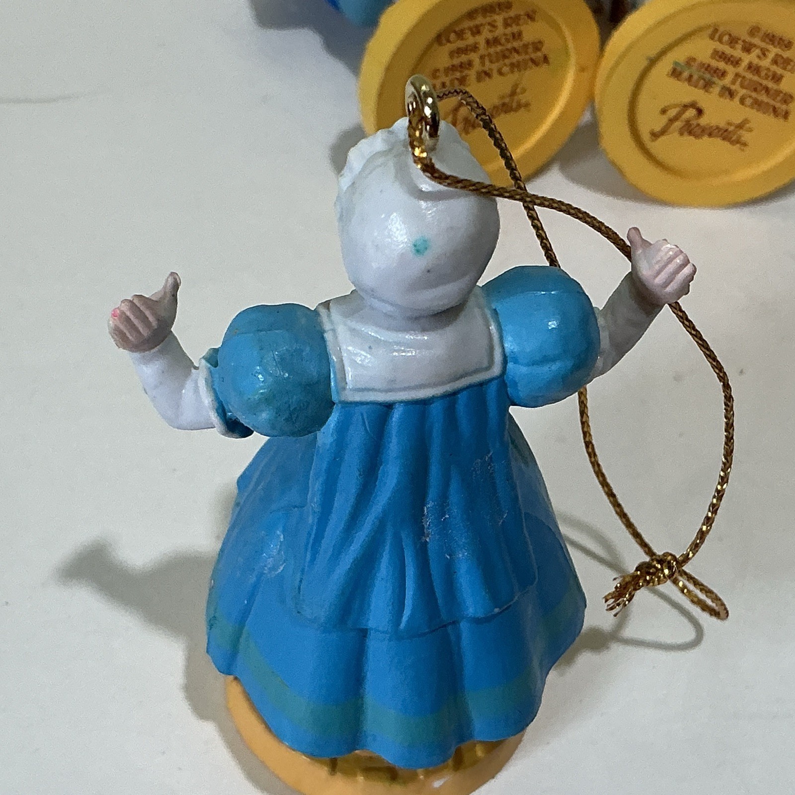 1988 Lot of 3 Wizard of Oz Munchkin Ornaments – Loew’s Ren Turner MGM Presents