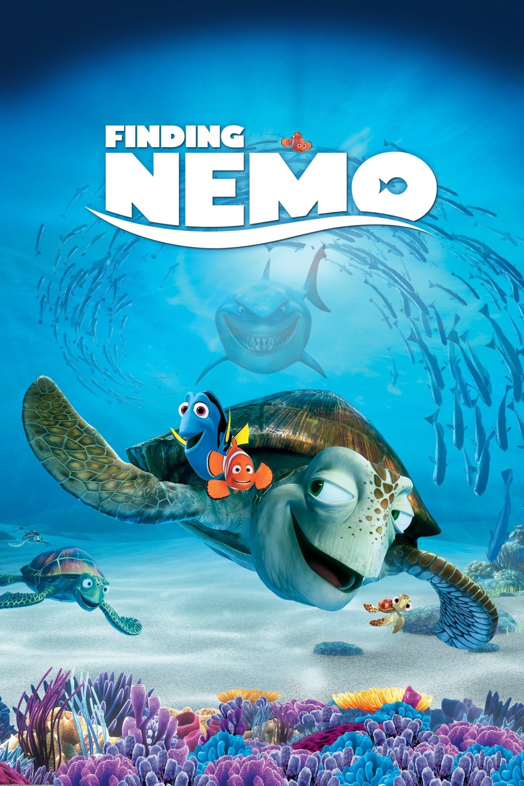 2003 Disney Finding Nemo Movie Poster 11X17 Dory Gill Bloat Bubbles 🐠🐟🐡🦈🍿