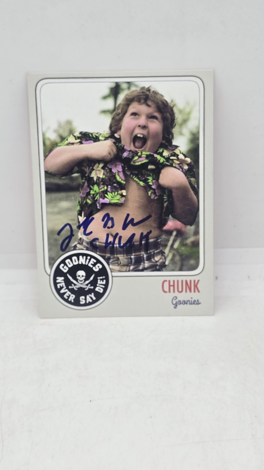 Jeff Cohen Signed The Goonies Chunk Custom Trading Card SWAU #1