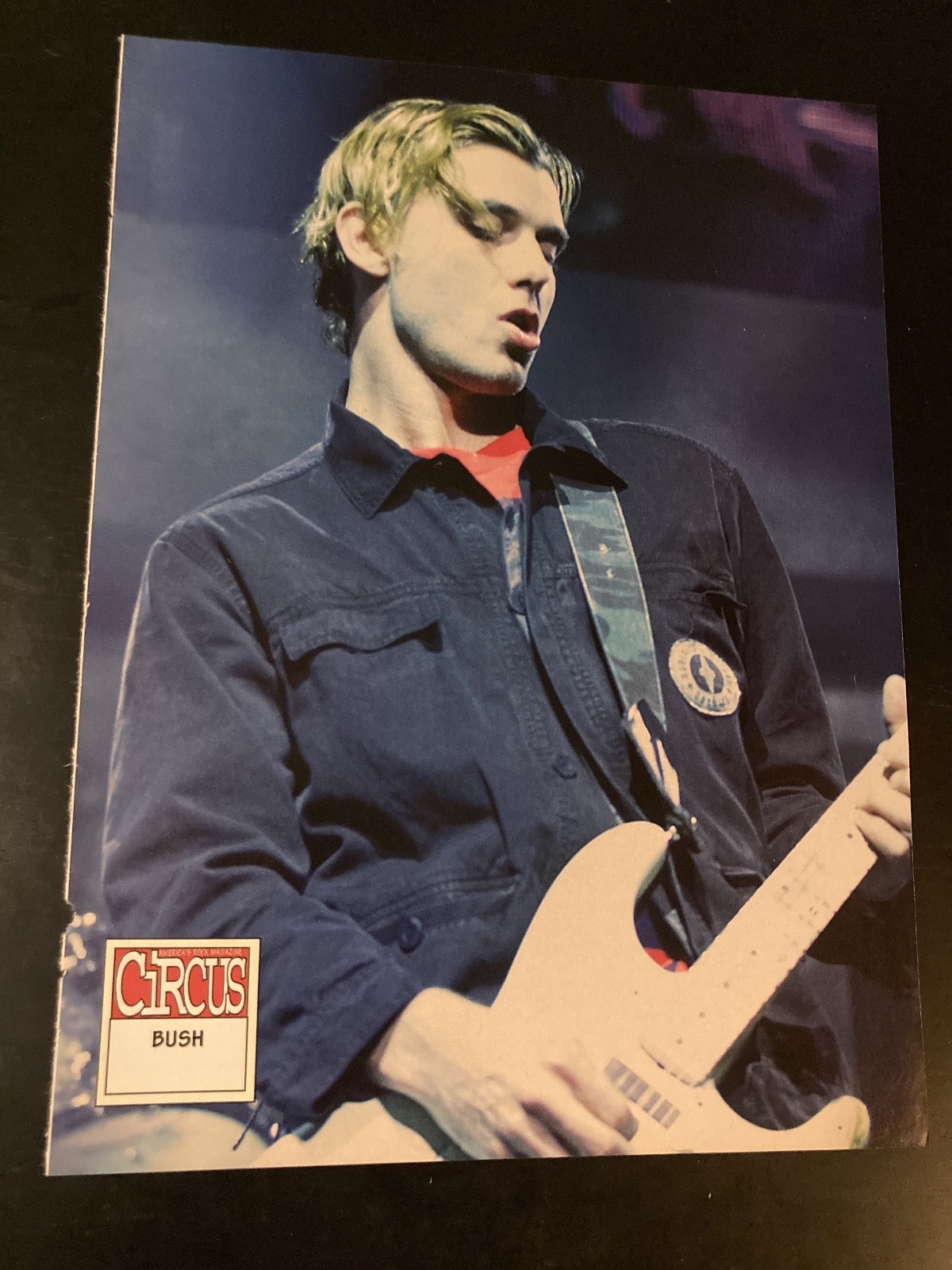 RARE Bush Pinup Magazine Cutting Poster Band Grunge Rock Gavin Rossdale CD