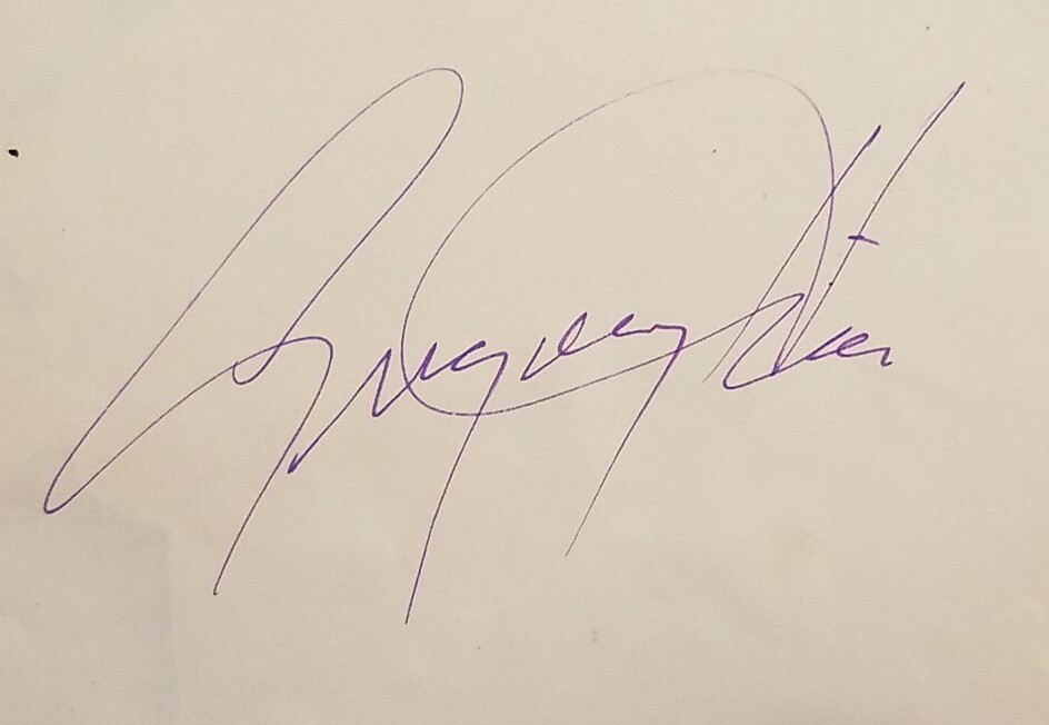Gregory Hines Dancer Choreographer Signed Autographed Backside of a Photo 6″x8″