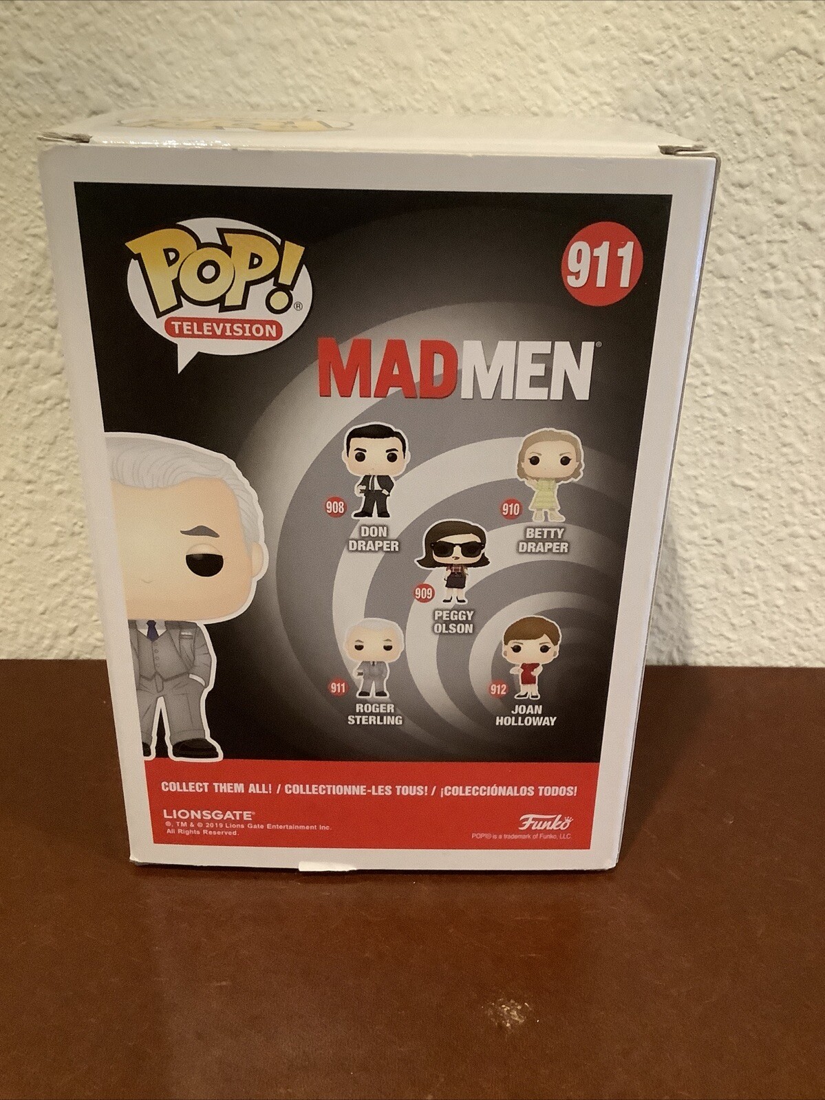 John Slattery Signed Autographed Funko Pop 911 Roger Sterling MadMen With COA
