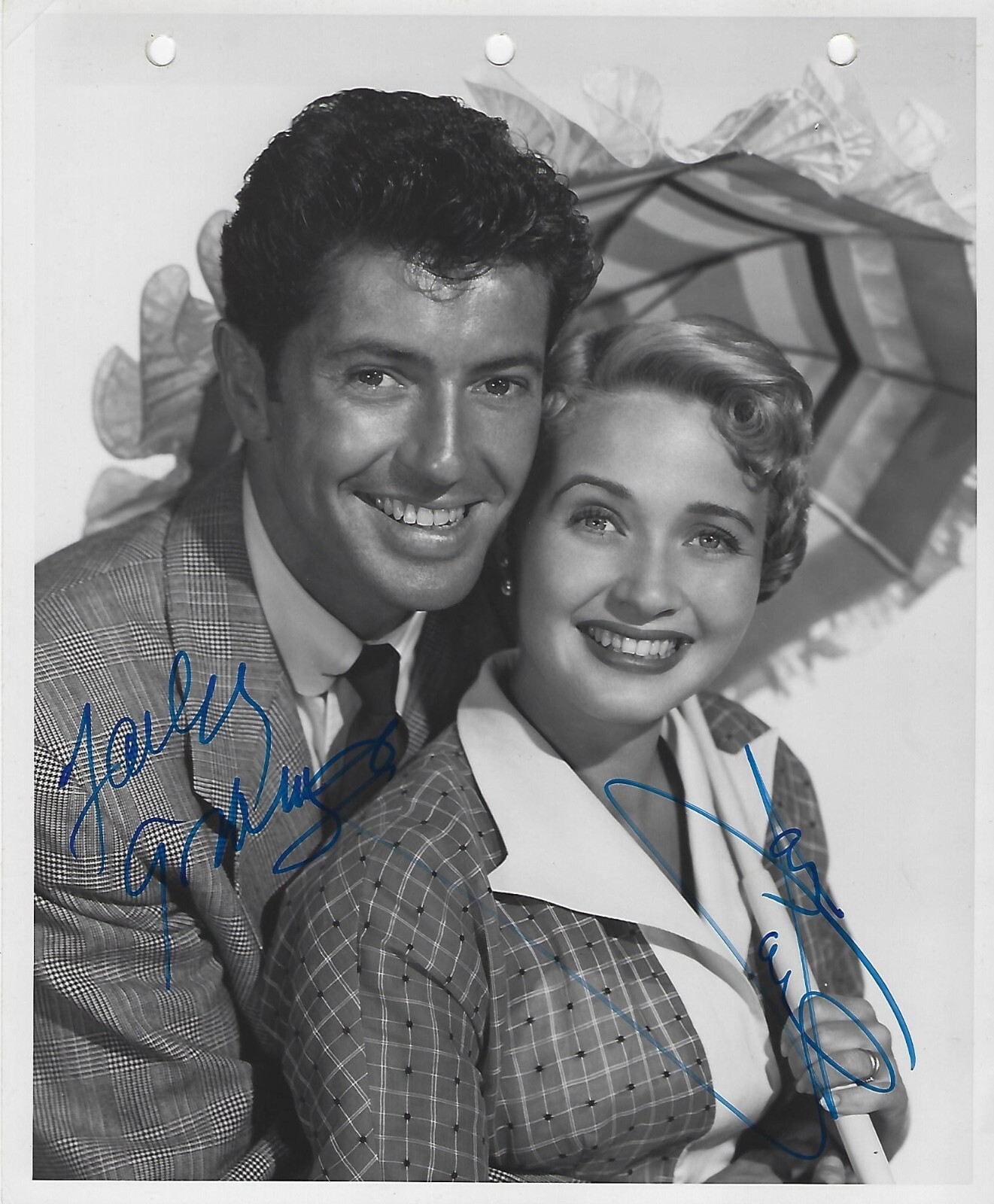 Vintage FARLEY GRANGER & JANE POWELL Signed 8 x 10 Photo Small Town Girl MGM