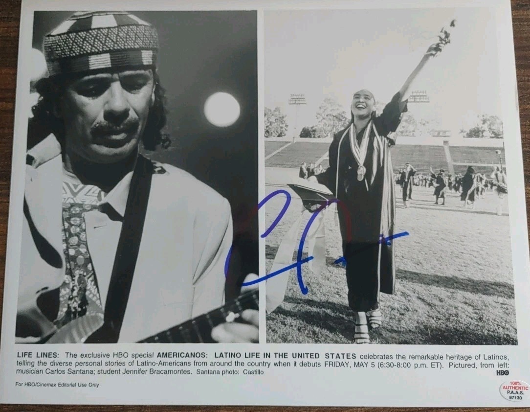 CARLOS SANTANA Hand signed autographed 8×10 photo In Person 100% Authentic COA