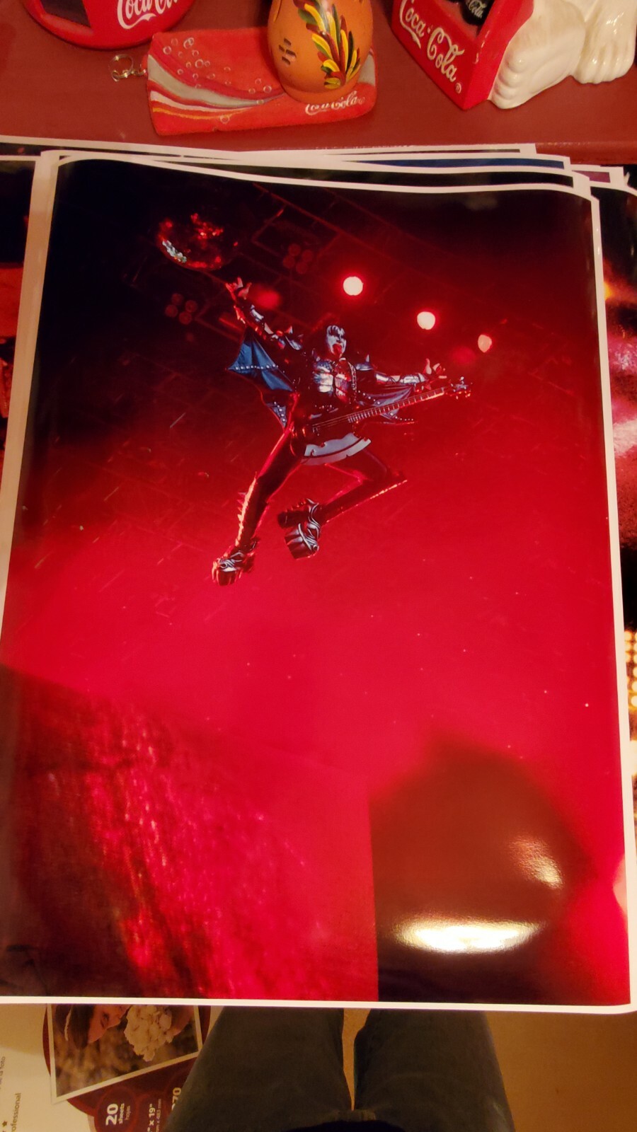 KISS Gene Simmons 2017 ? 18×24 poster, absolutely amazing rare God of thunder
