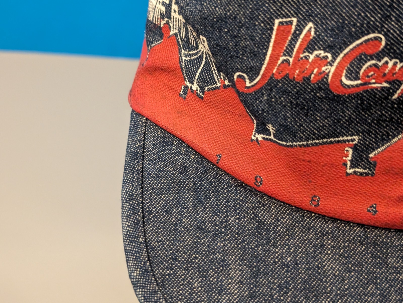 Vtg John Cougar Mellencamp Hat – Ain’t That America Tour 1984 – Band Merch OSFM