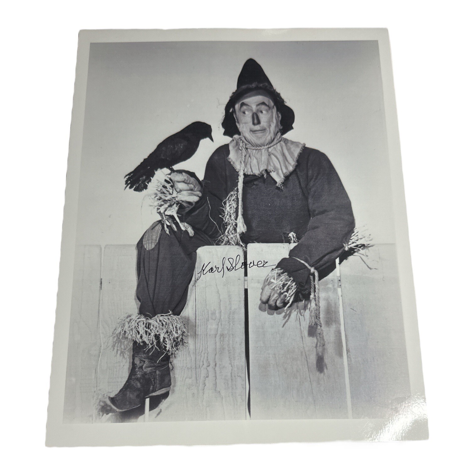 Karl Slover (d. 2011) Autograph Signed 8.5×11 Photo Munchkin on The Wizard of Oz