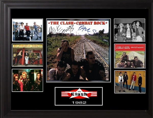 The Clash Autographed Combat Rock LP