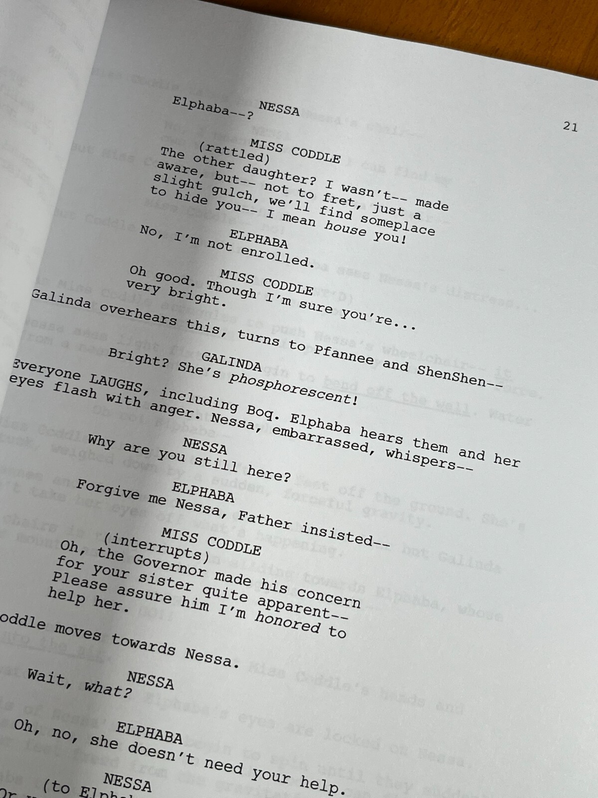Wicked & Wicked For Good Movie Scripts Signed- Autograph Reprints- Wicked Movie
