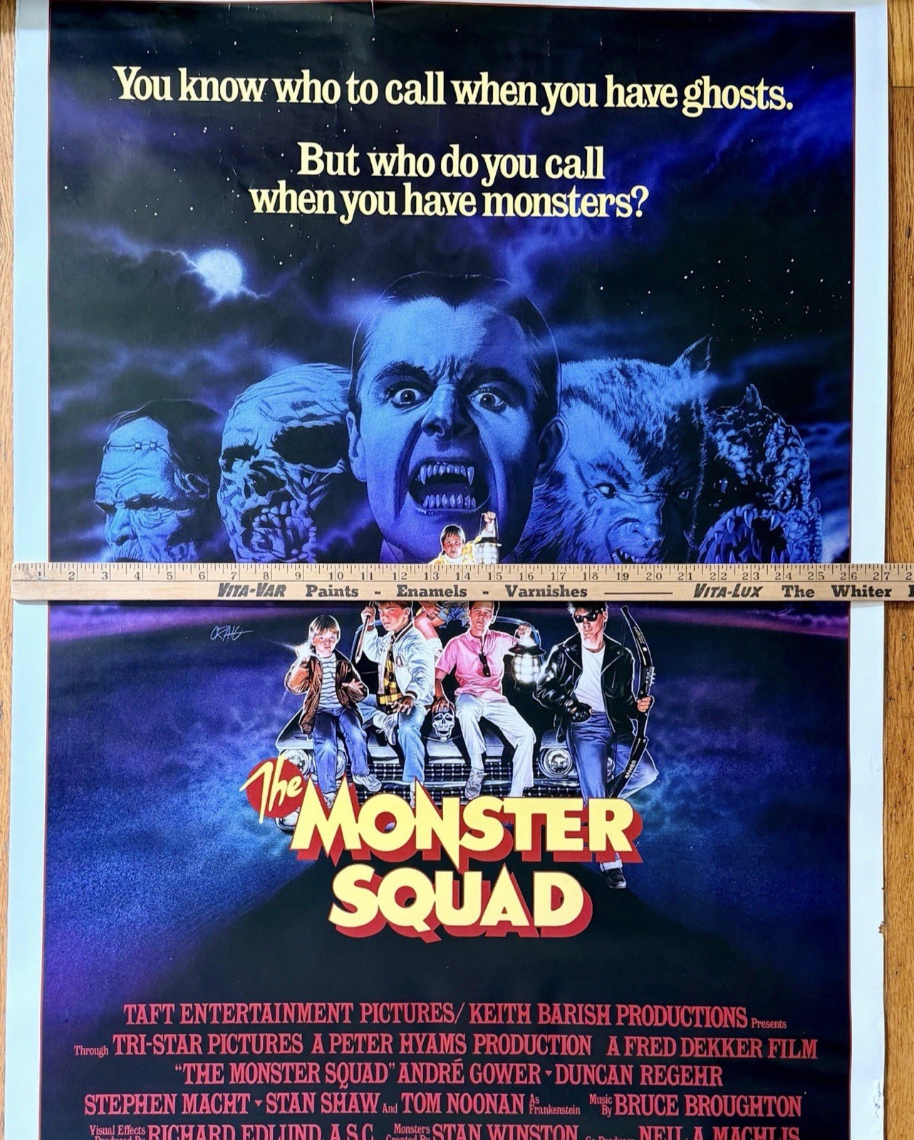 The Monster Squad 1987 Original One Sheet Movie Poster