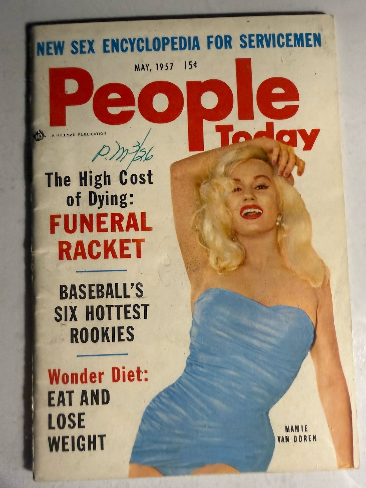 MAMIE VAN DOREN -PEOPLE TODAY MAGAZINE MAY 1957 -COLOR COVER MINI MAGAZINE NICE!