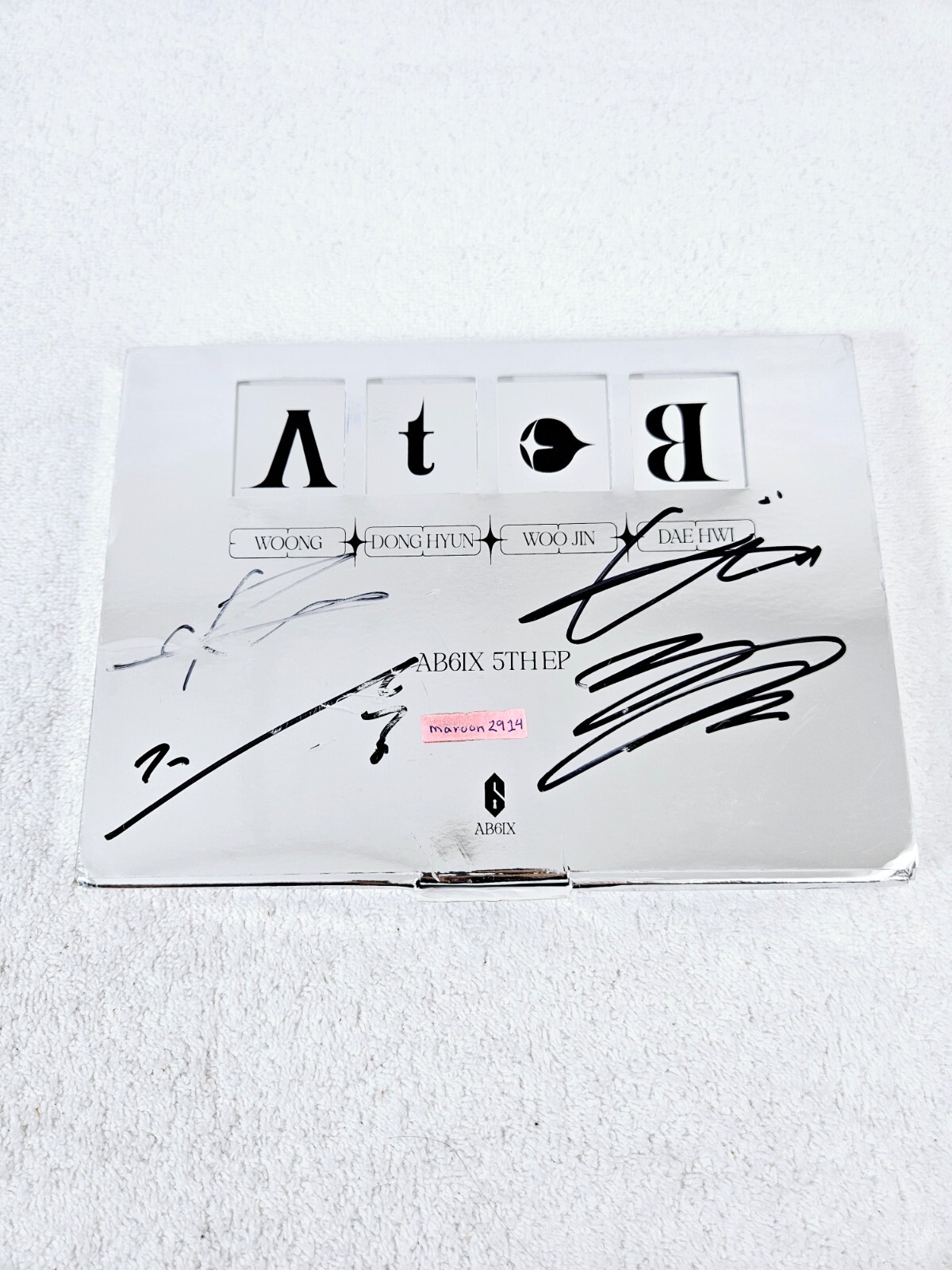 AB6IX A To B Signed Promo Album Autographed+Message 5th Mini damaged [US SELLER]