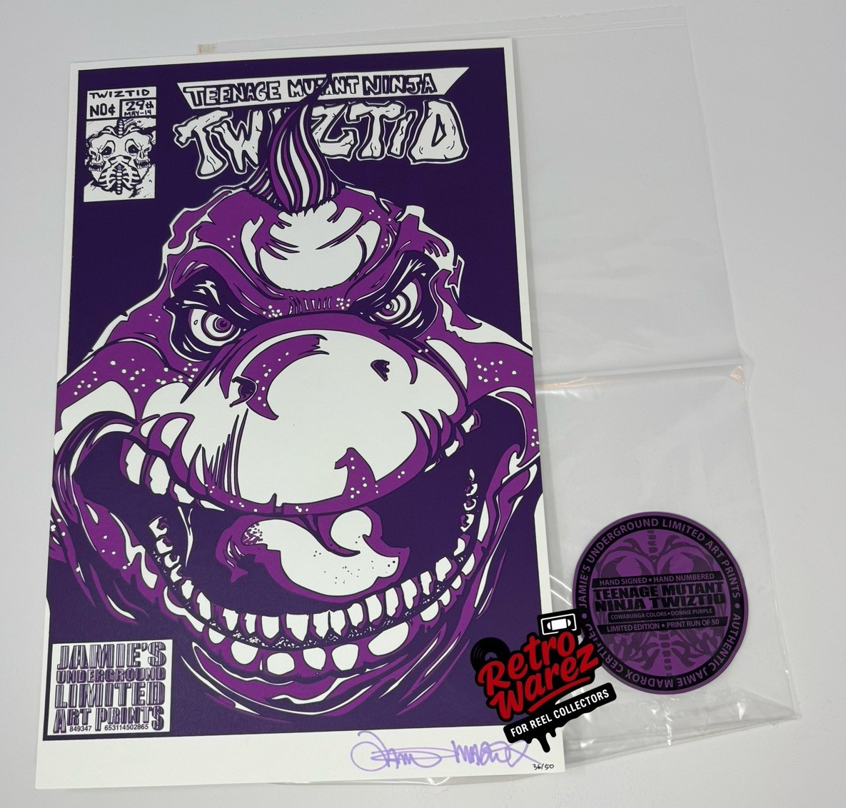 Twiztid Teenage Mutant Ninja Turtles Art Print 11×17” PURLE Jamie Madrox 1/50 .