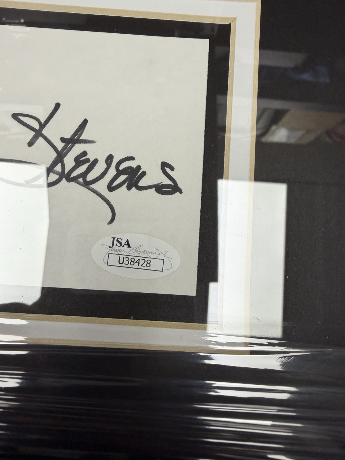 Stella Stevens Signed Index Card Framed And Matted With Photo Actress JSA