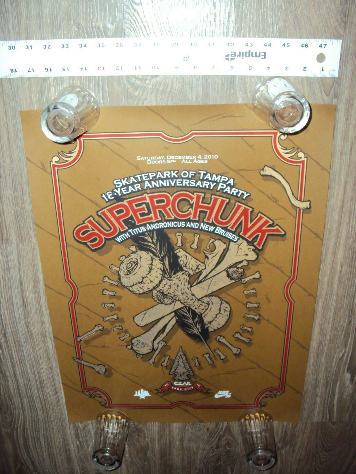 Superchunk 24 x 18 Inch Poster Titus Andronicus New Bruises Band Tampa Skatepark