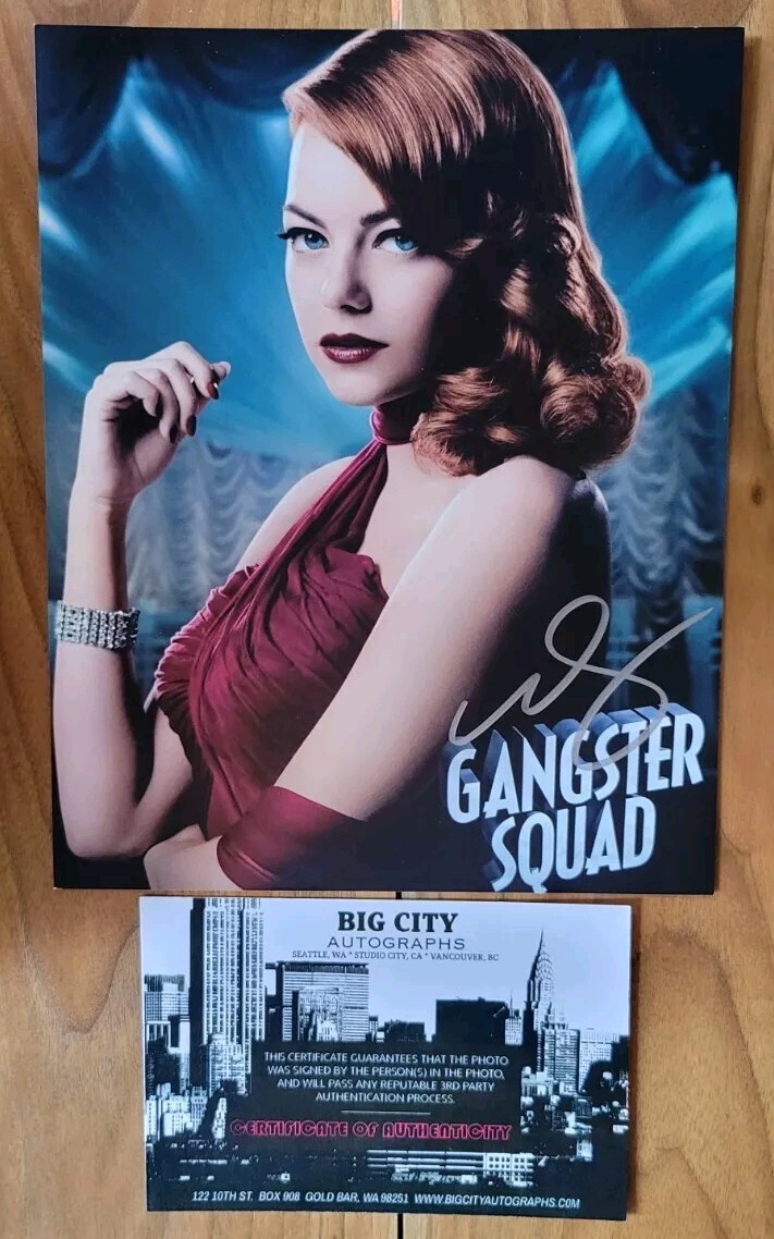 Emma Stone “Gangster Squad” Autographed Signed 8×10 Photo W COA