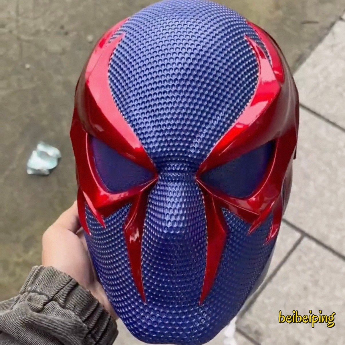 Marvels Spider-man 2099 1:1 Wearable FRP Helmet Mask Halloween Cosplay Prop Gift