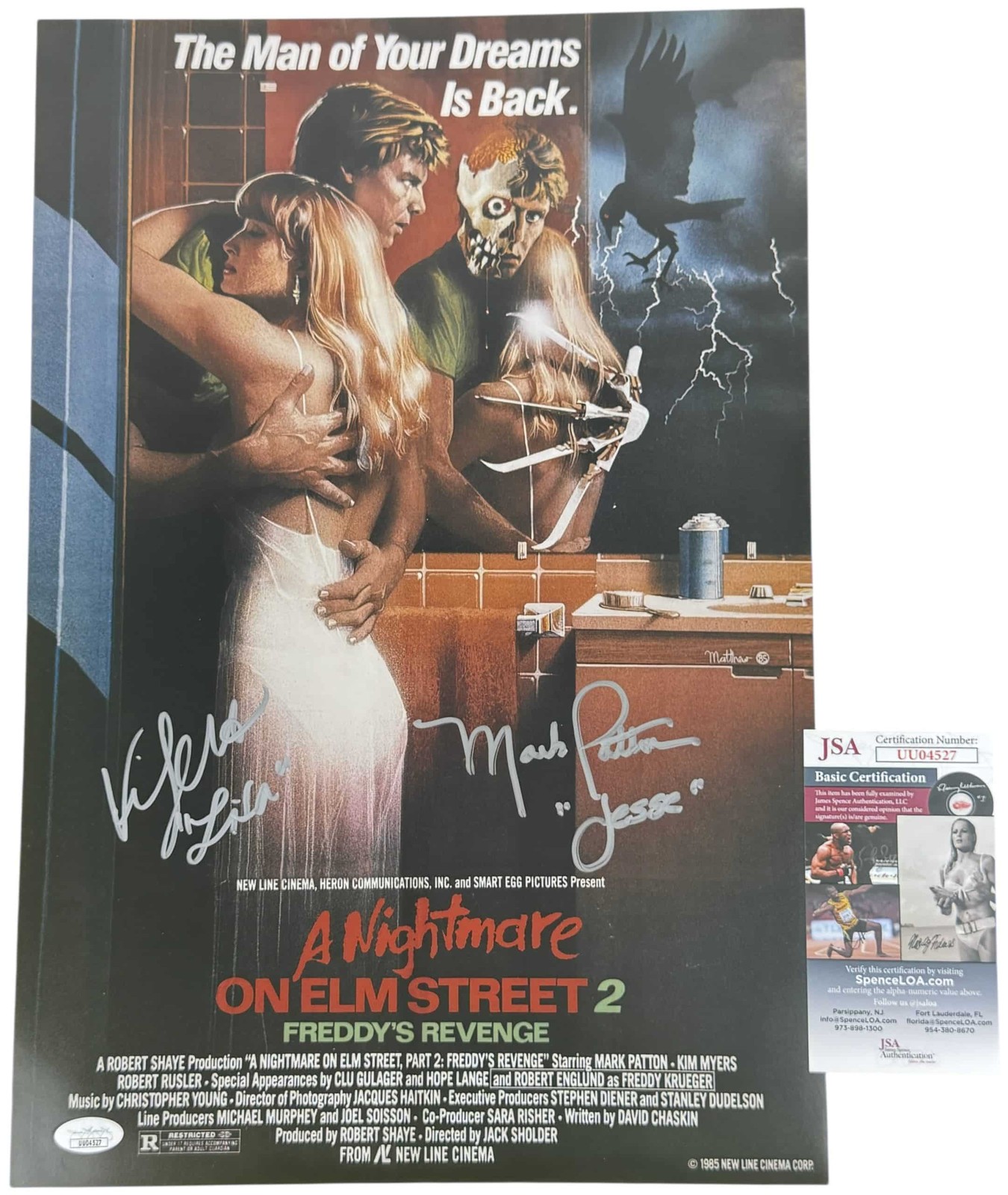 Mark Patton & Kim Myers signed 12×18 Poster Lisa Webber Jesse Walsh A Nightm
