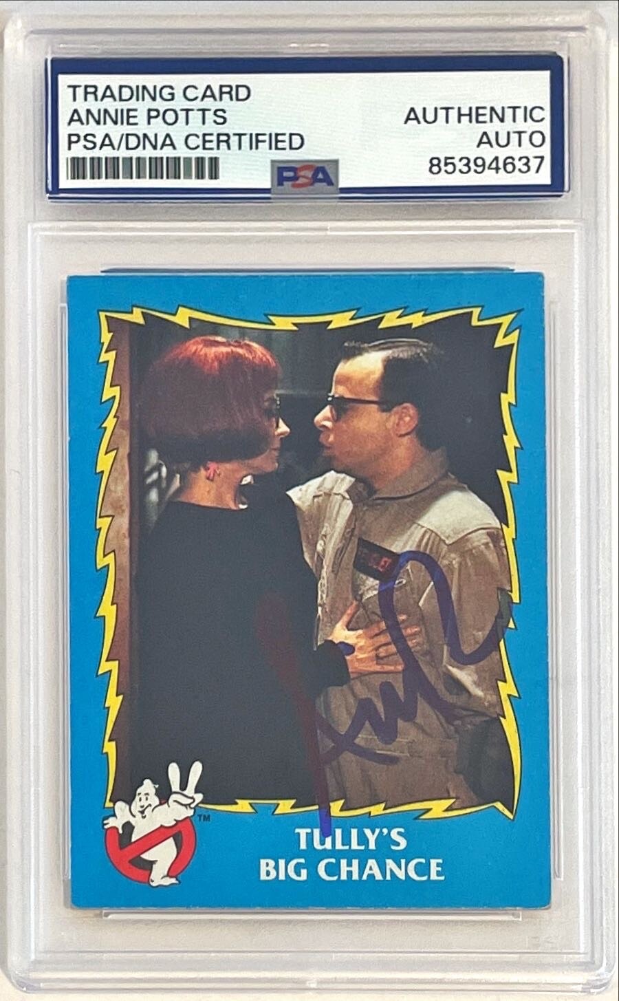 1989 Topps Ghostbusters 2 Annie Potts Janine Signed Auto Card #72 PSA DNA