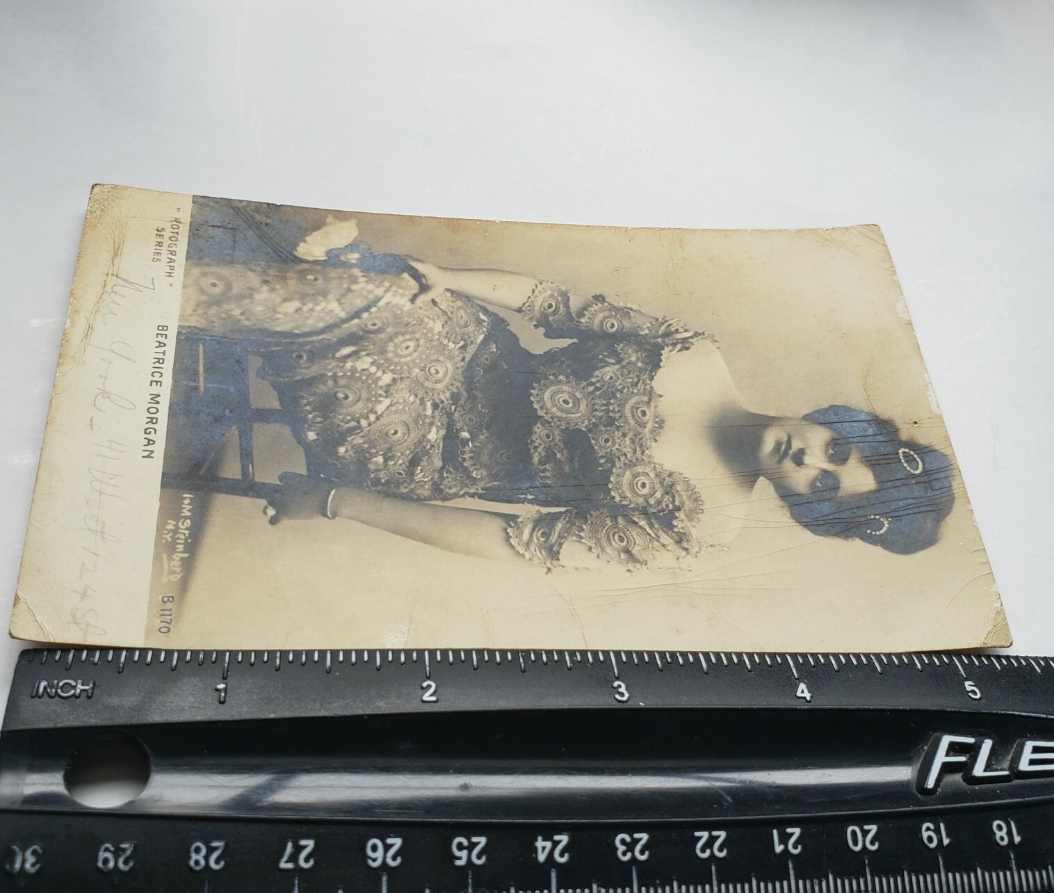 1900s Beatrice Morgan Postcard RPPC New York Actress Rotograph Seat Burton B1170