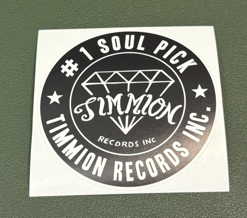 Timmion Records Inc. – #1 Soul Pick – Label Promotional 2.5″ Sticker
