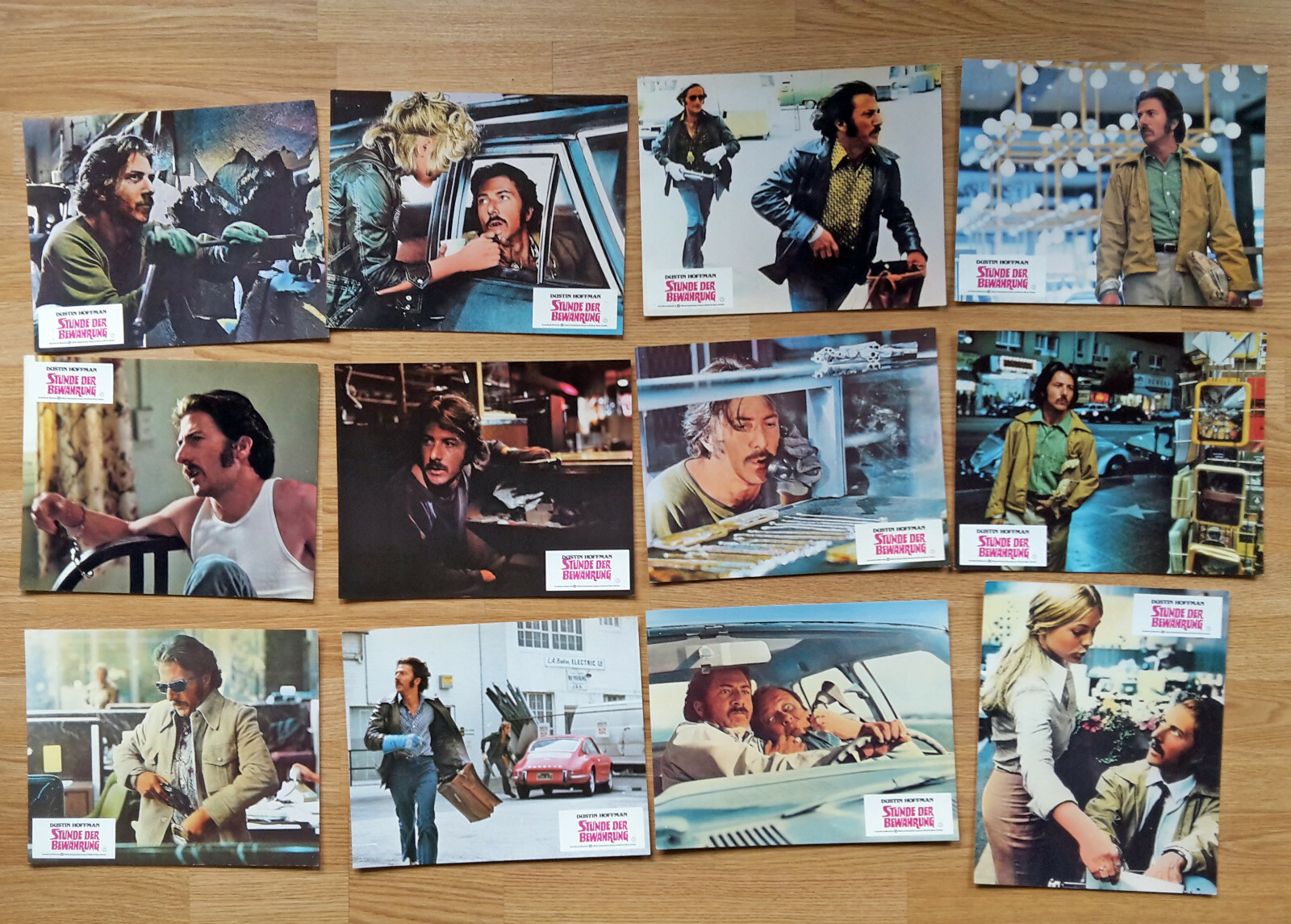 Dustin Hoffman STRAIGHT TIME – 12 German lobby cards 1978 HARRY DEAN STANTON