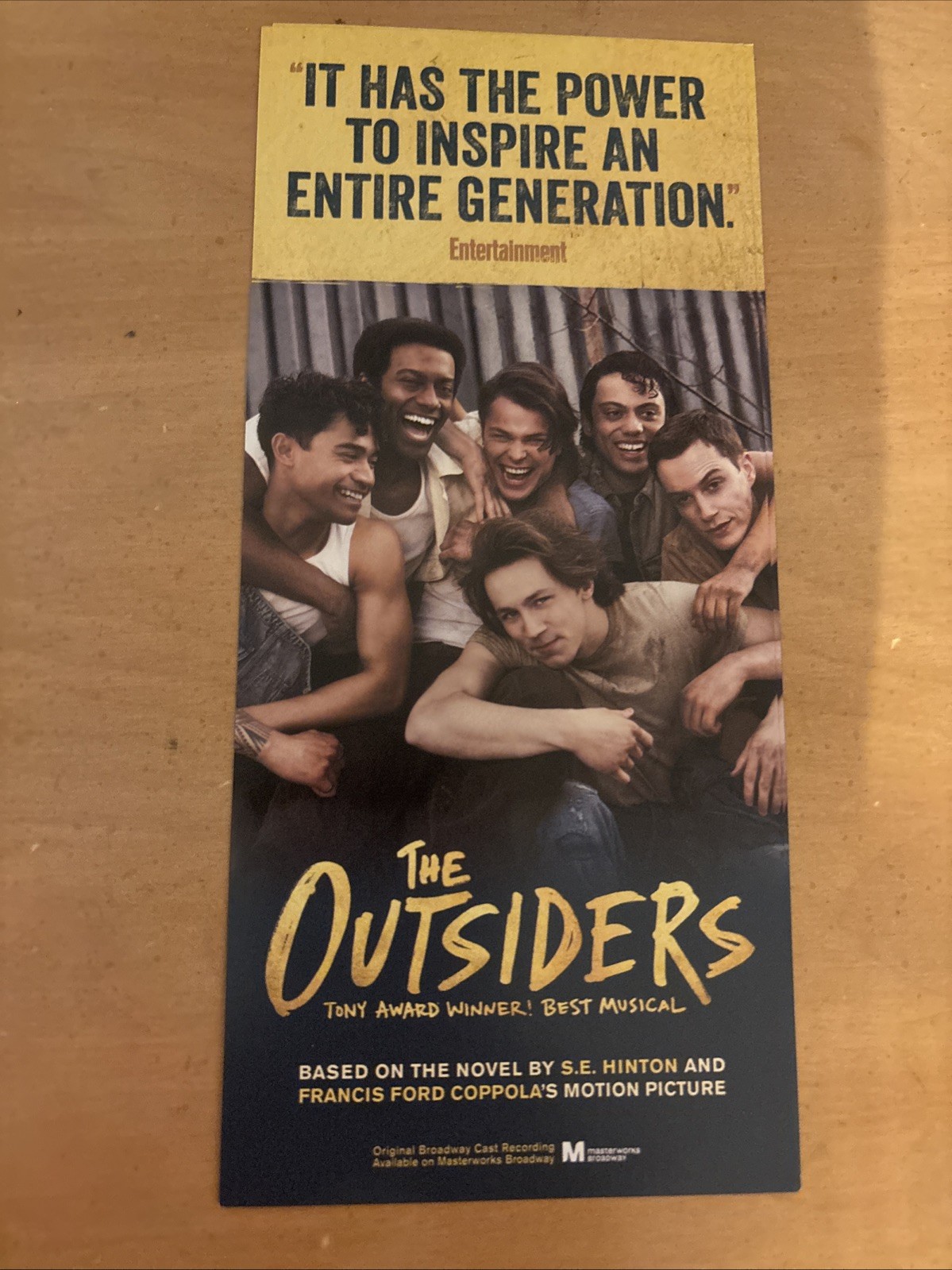 The Outsiders Broadway Flyer