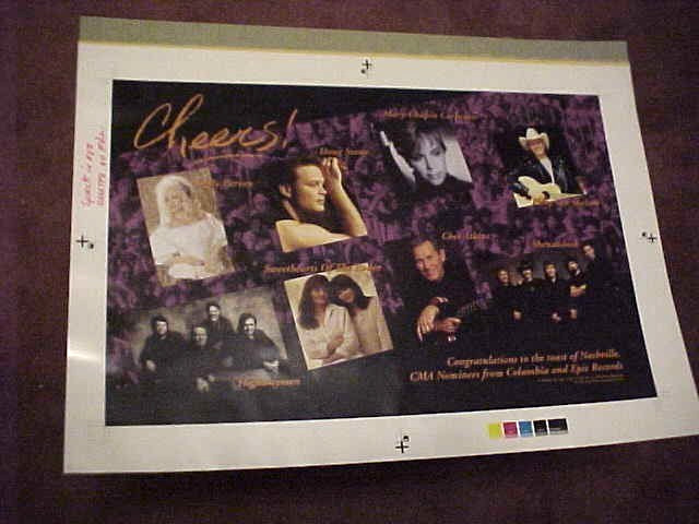 CMA NOMINEES FROM COLUMBIA AND EPIC RECORDS- SONY MUSIC ENTERTAINMENT INC. 1991