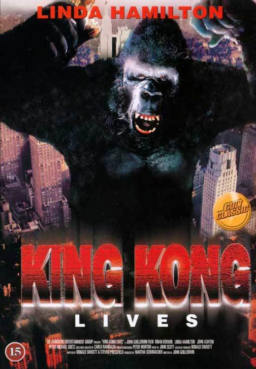 KING KONG LIVES Movie POSTER 27×40 C Brian Kerwin Linda Hamilton John Ashton
