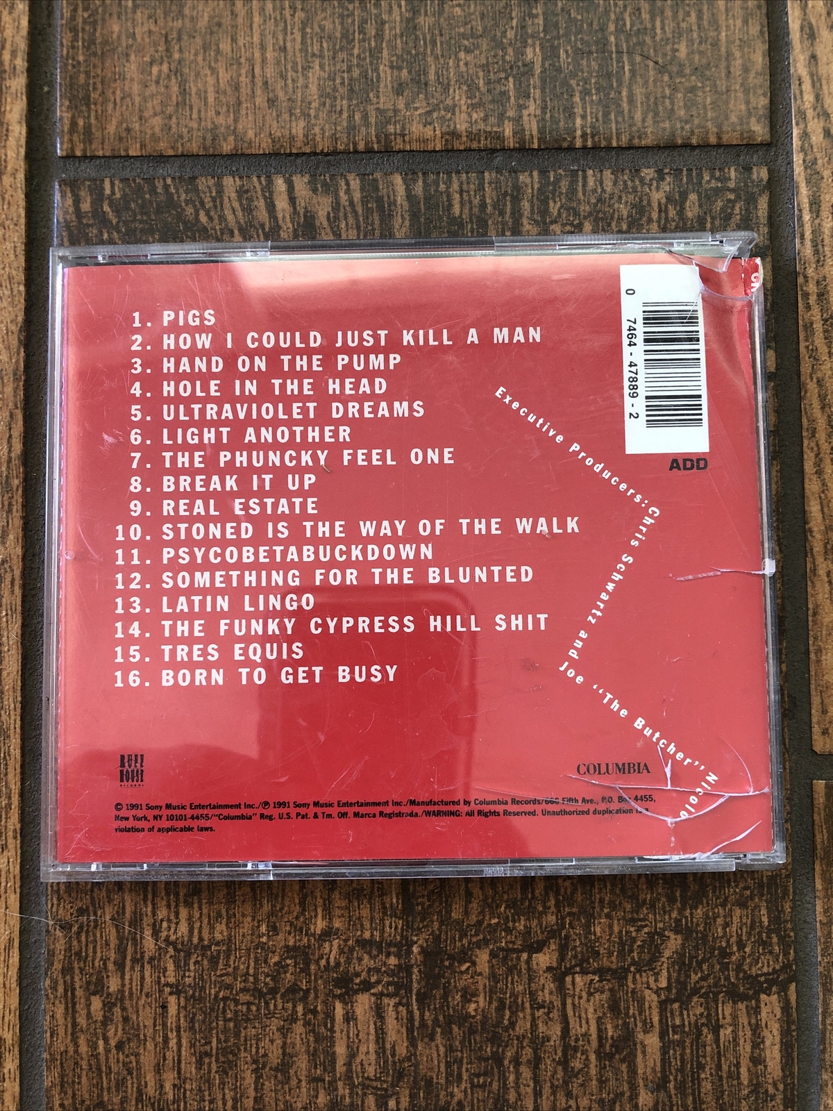 CYPRESS HILL B REAL SIGNED SELF TITLED CD And CD COVER PSA in The Presence ITP