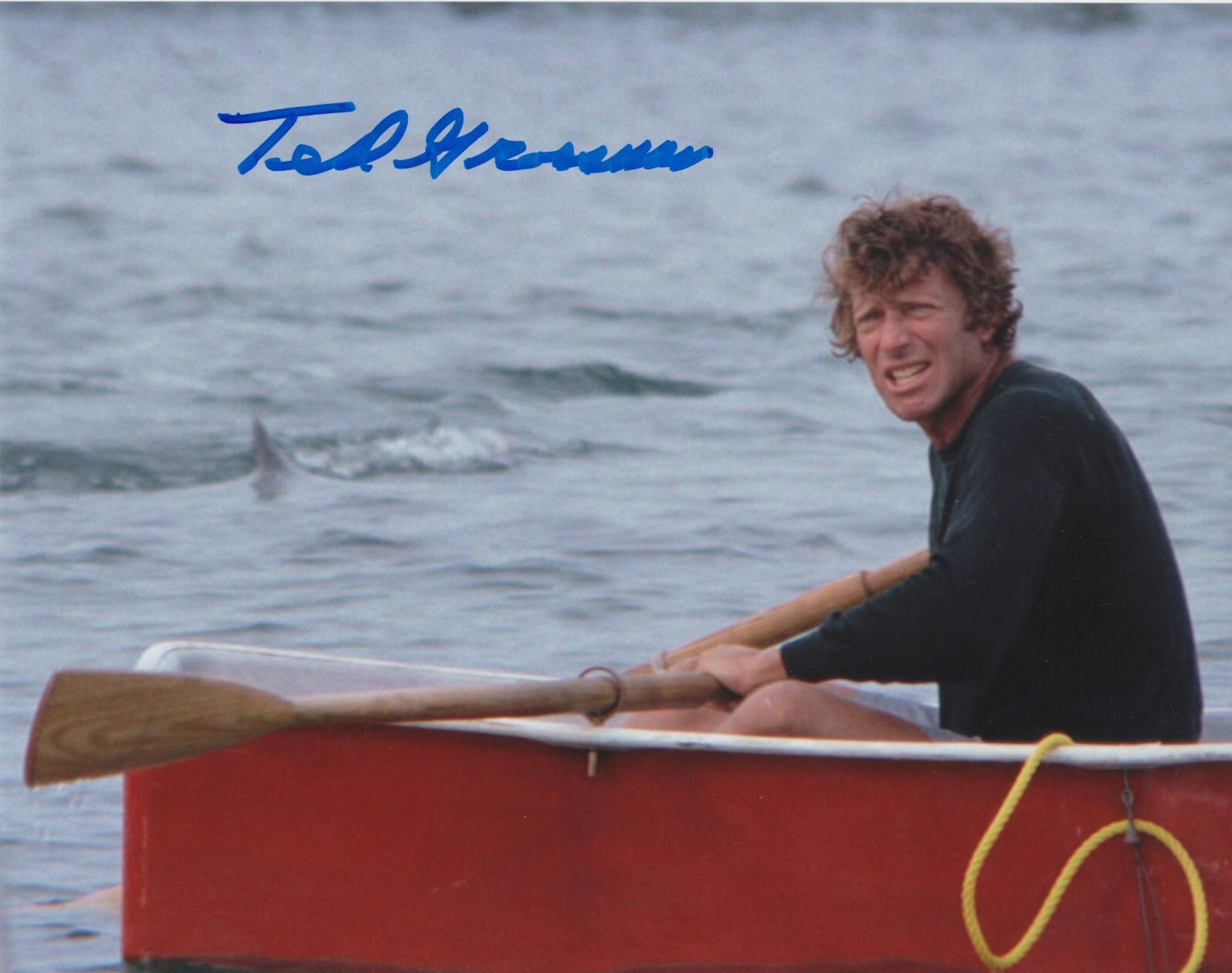 Ted Grossman Estuary Victim Jaws SIGNED Autographed 8×10 w K9 COA w PROOF