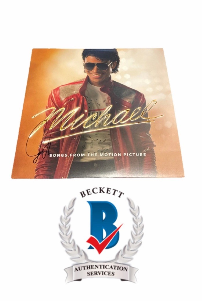 Jafaar Jackson Autographed Michael Movie Soundtrack Vinyl PROOF Beckett COA