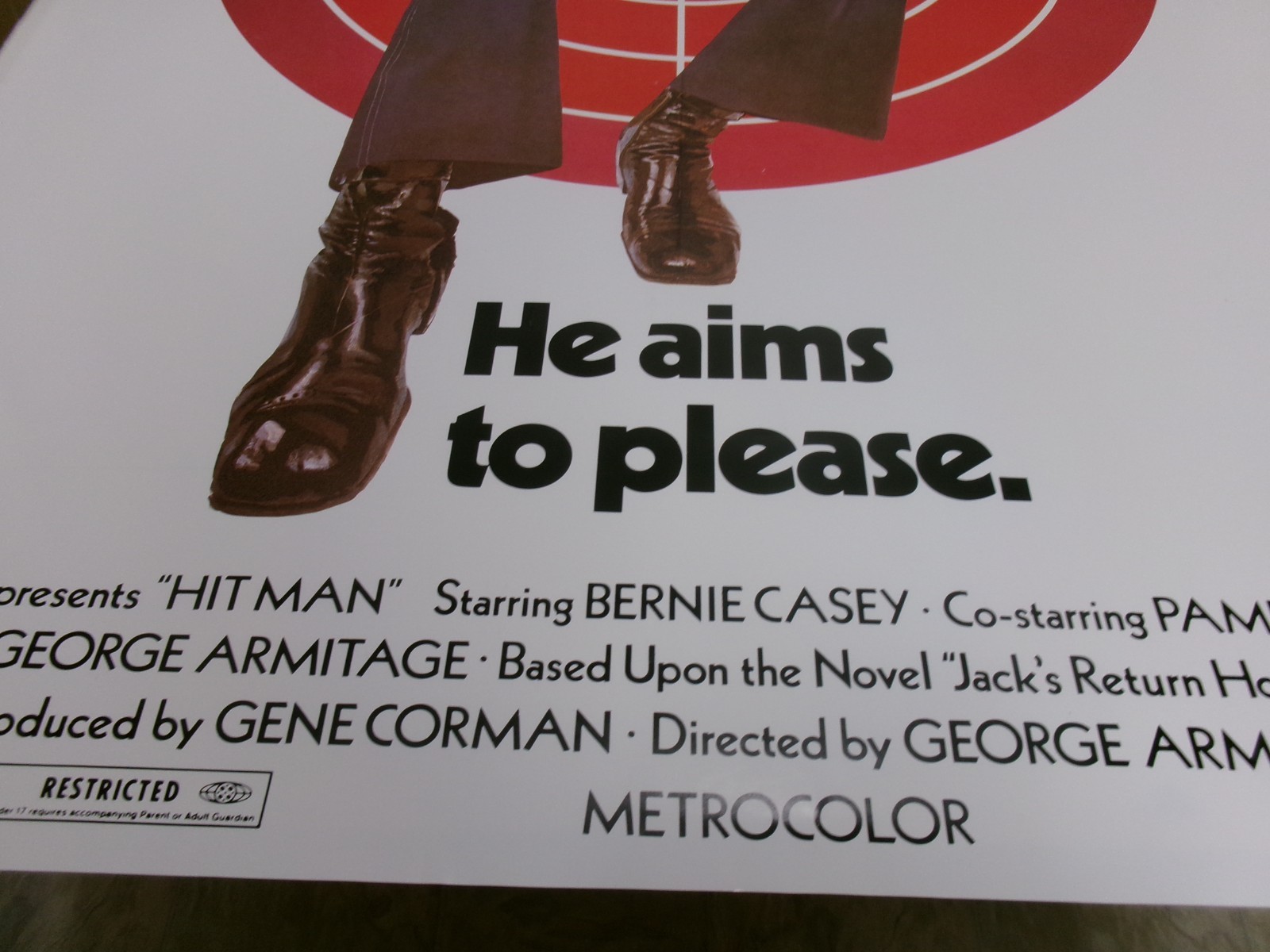 “Hitman” MGM 1972 Classic Blaxploitation Movie Poster Print-PAMELA GRIER-27″X40″