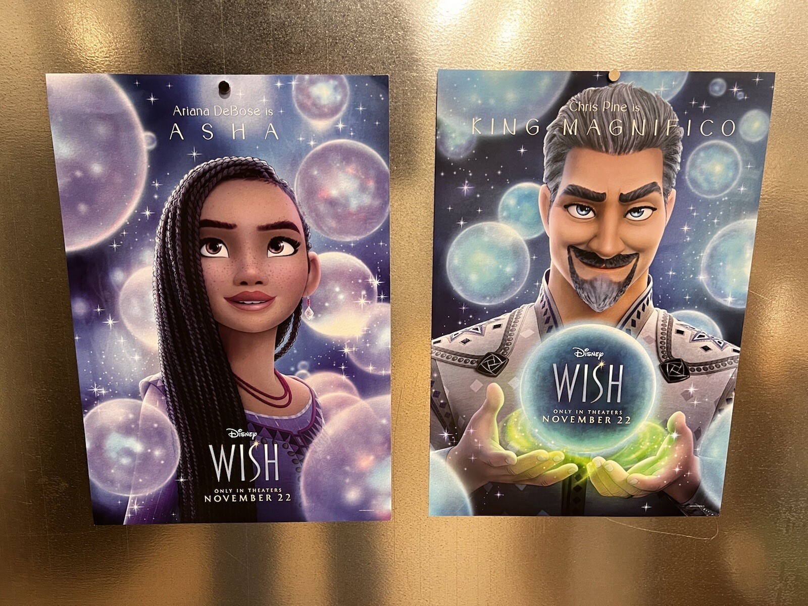 Disney WISH 2023 9″ x 13″ ROLLED PROMO POSTER set of TWO
