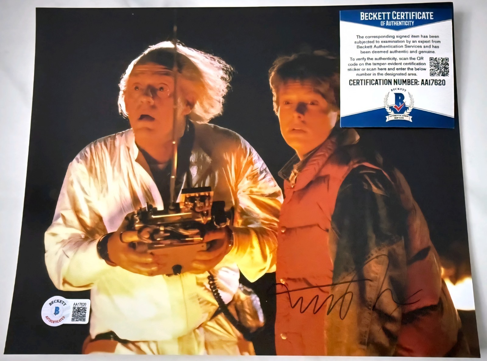 MICHAEL J FOX 8×10 Beckett BAS Auto Back to Future Signed PHOTO Autograph