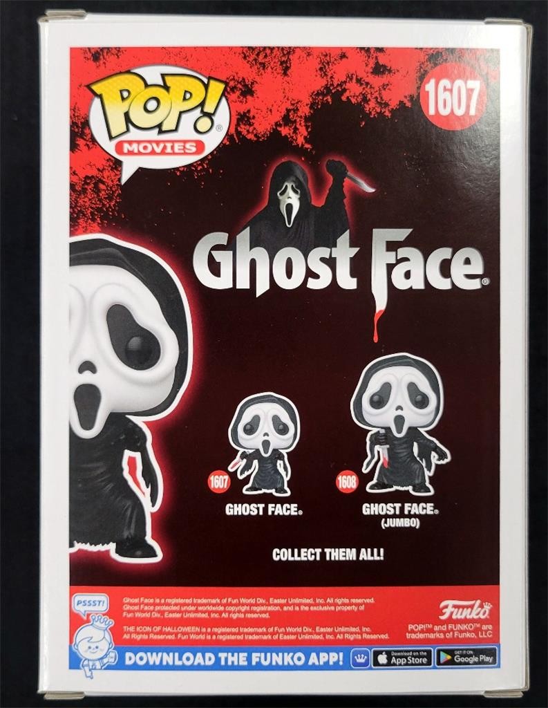 Matthew Lillard signed “Stu” Ghost Face Funko Pop! 1607 w GITD Ink autograph BAS