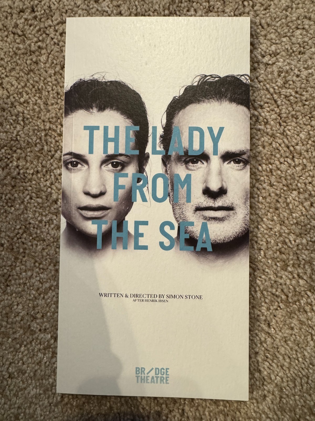 Lady from the Sea London West End Souvenir Programme Bridge Theatre