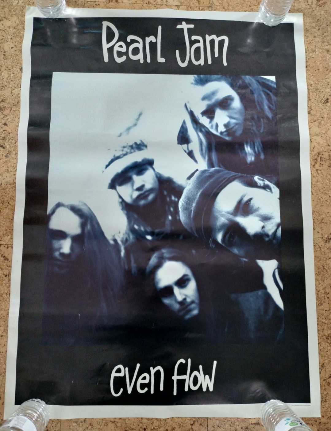 Pearl Jam Original Even Flow UK Poster 1990s 25 x 35″ – Ten – Eddie Vedder