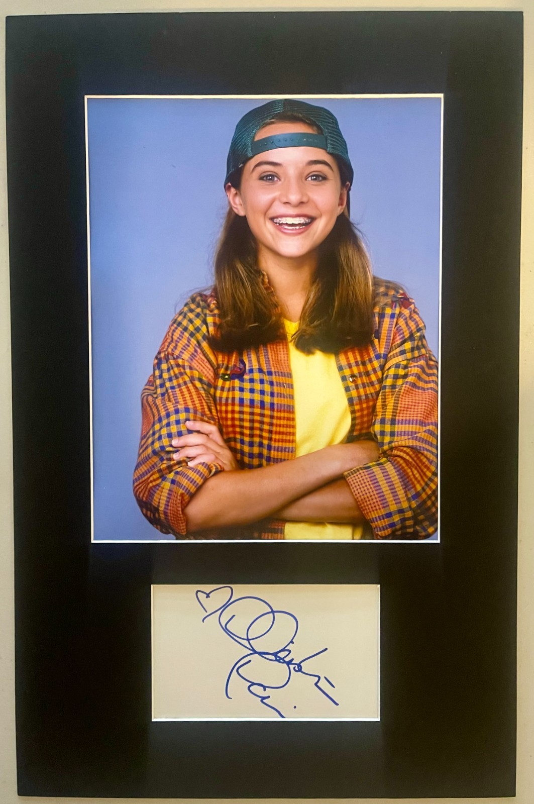 Christine Lakin Step By Step matted signed index card with photo 11×17 #1 Alicia