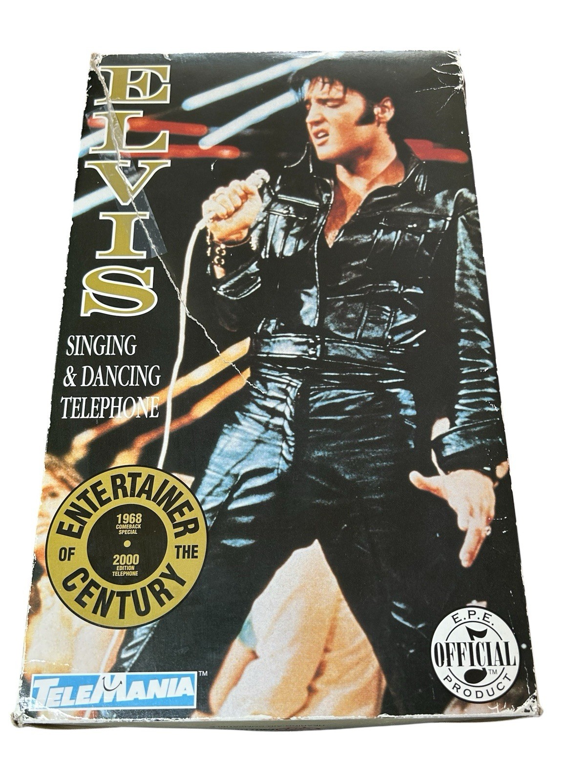 TeleMania Elvis Presley Singing Dancing Phone 2000 EPE NIB 1968 Comeback Rare