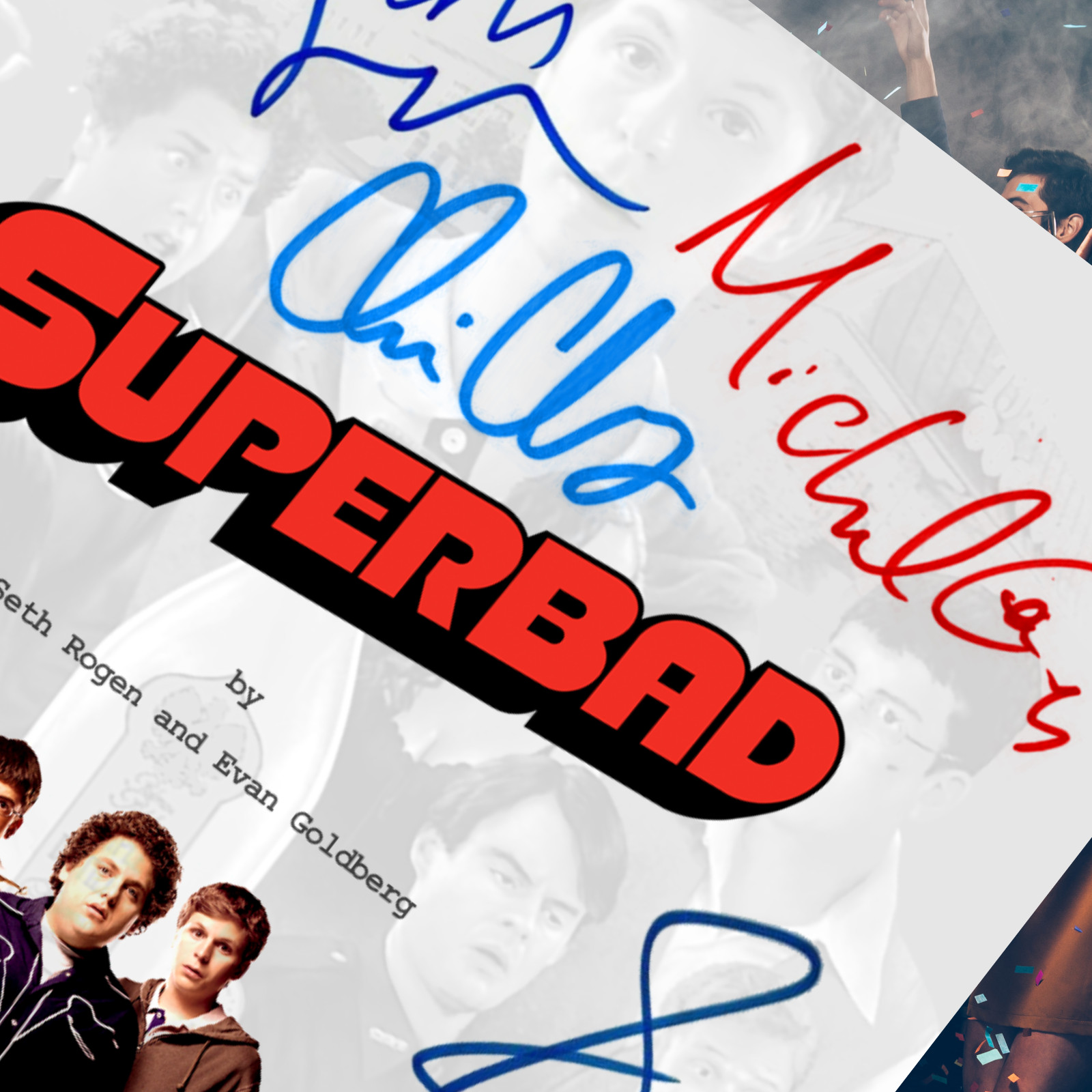 Superbad Movie Script Signed Autograph Reprint & Signed 8×10 Photo Reprints