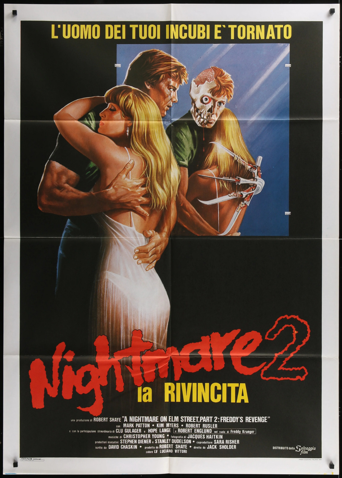 A Nightmare on Elm Street 2: Freddy’s Revenge (1985) Orig. Italian Poster 39×55