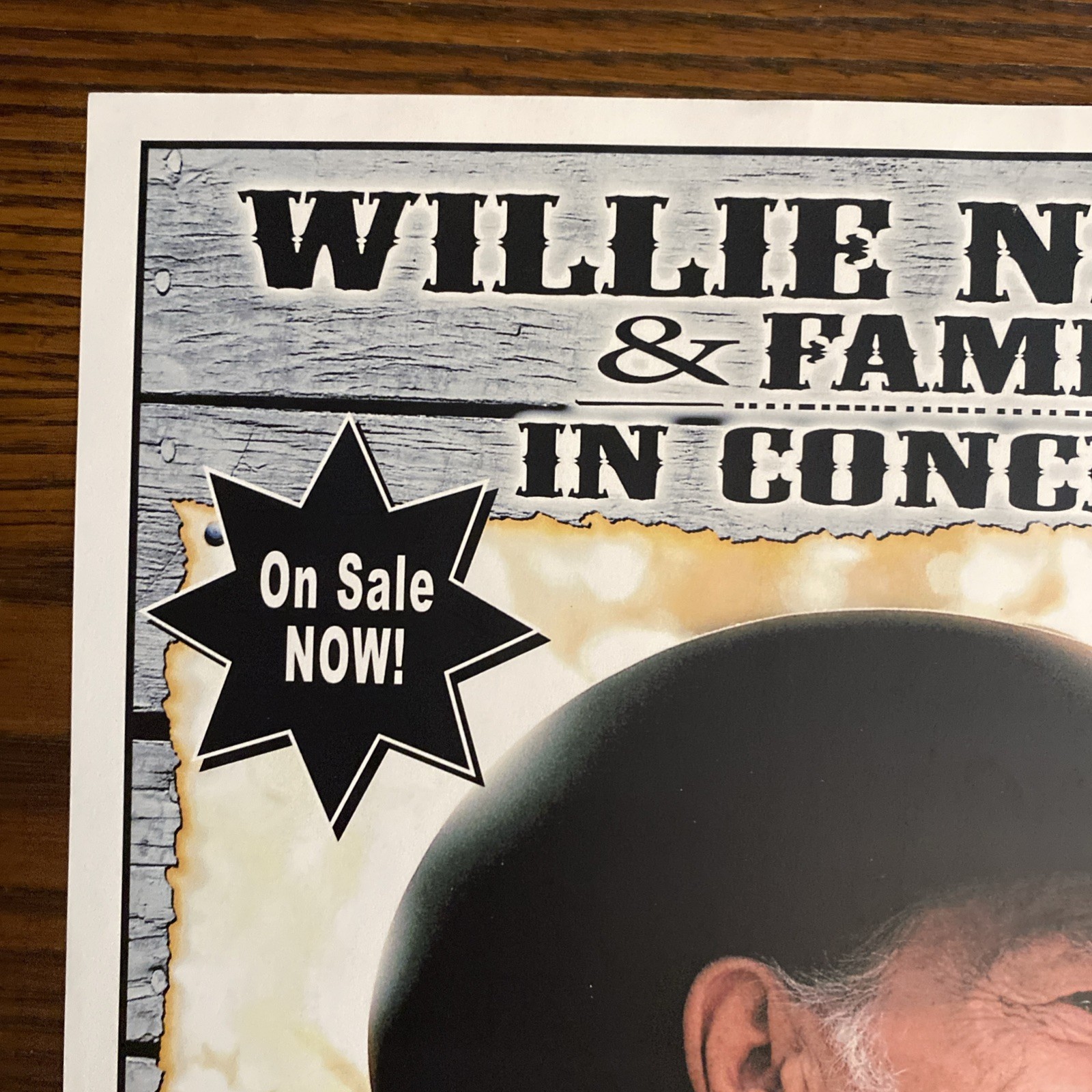 Willie Nelson poster Fort Wayne IN Embassy Theatre 2007 concert tour 11×17″