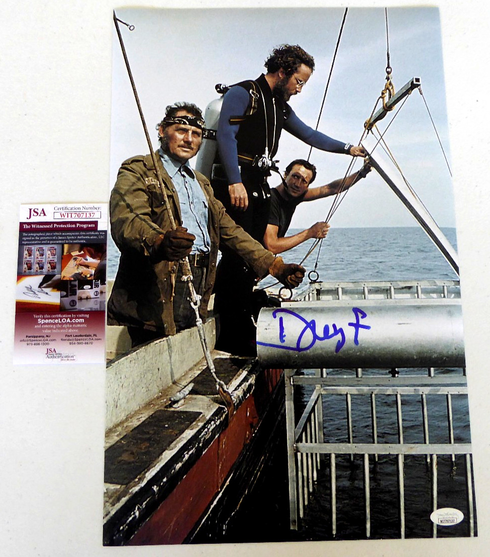Richard Dreyfuss Authentic Signed 11×17 “Jaws” Photo Autograph, Cage, JSA COA