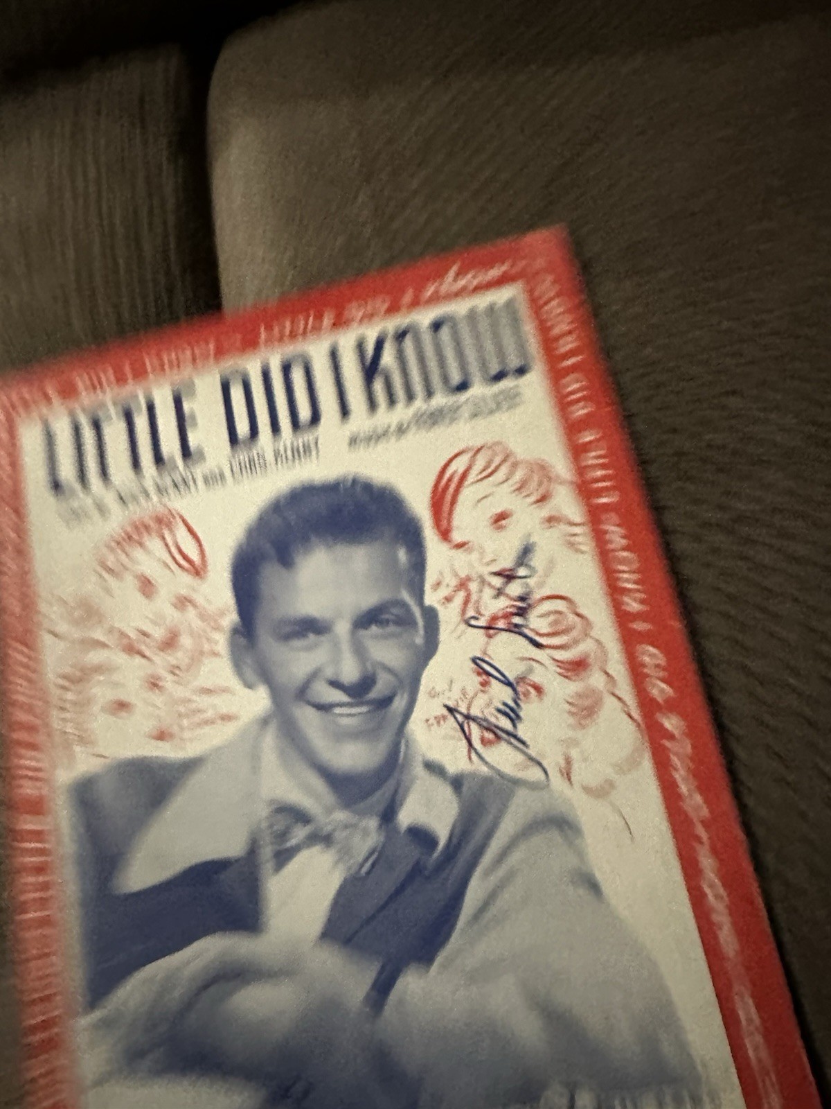 Frank Sinatra Autographed Sheet Music Little Did I Know with PSA LOA