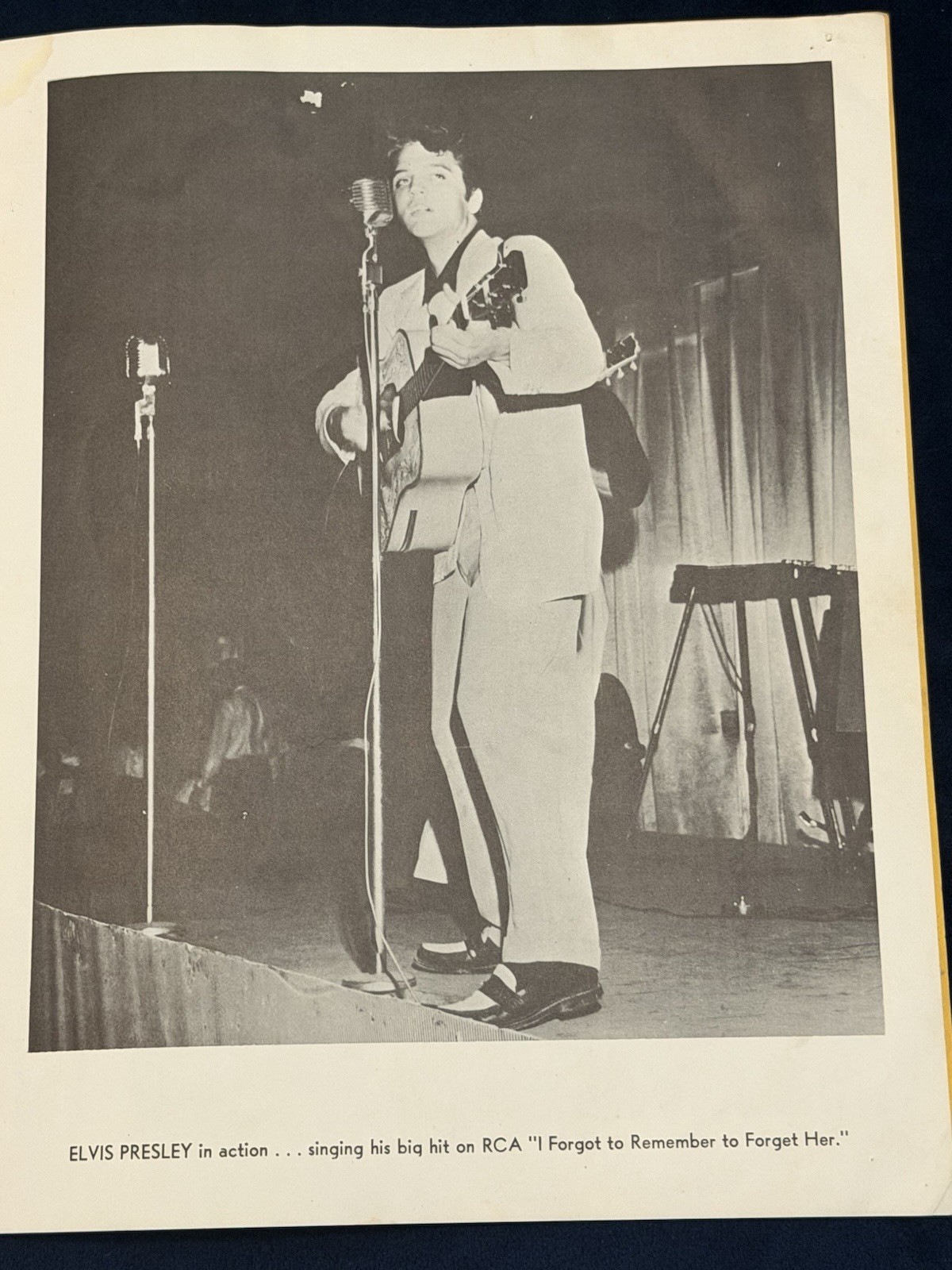 MEGA Rare Elvis Presley Double Autograph Mr. Rhythm Program / 3 COA / Memphis